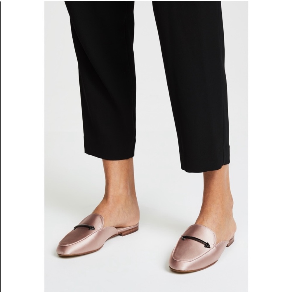 Botkier blush satin loafers